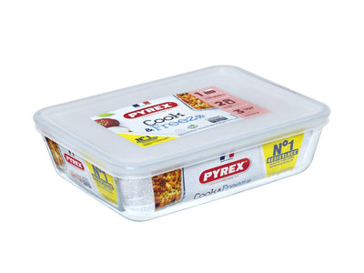 Pyrex Pyrex Cook- und Gefrierglasreinigungsskala mit Deckel 1,5L