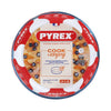 Pyrex-Backform, rund, gerader Rand, 25 cm, Glas