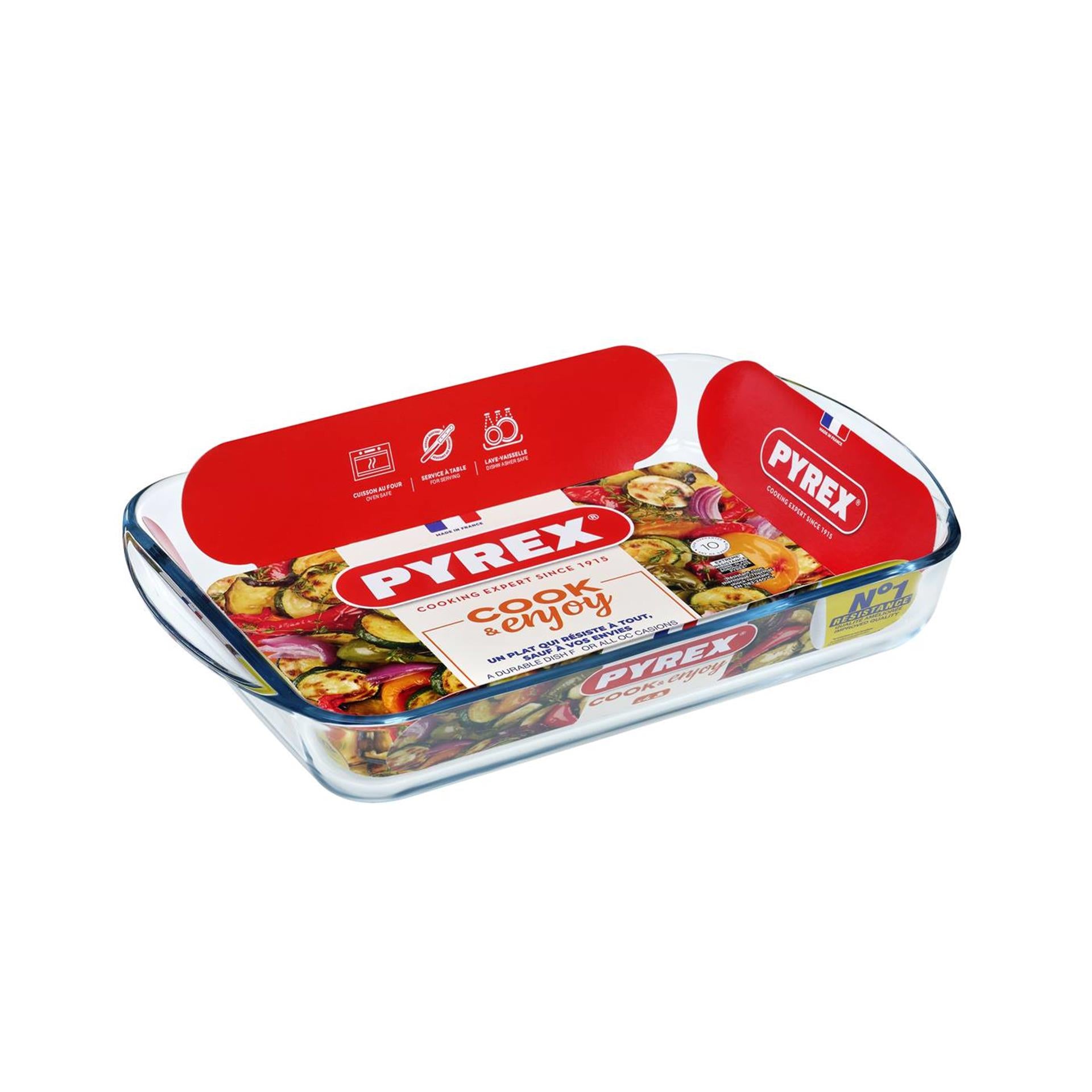 Pyrex-Auflaufform 34x23cm 2,6l Glas