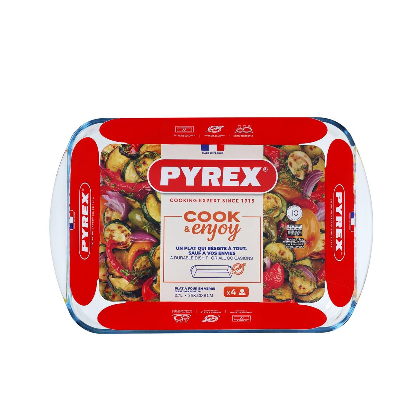 Pyrex-Auflaufform 34x23cm 2,6l Glas