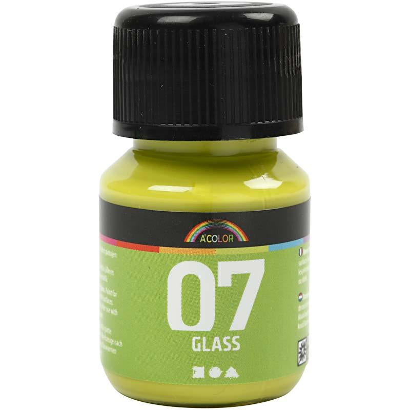 Permanente Glasfarbe - Kiwi, 30 ml