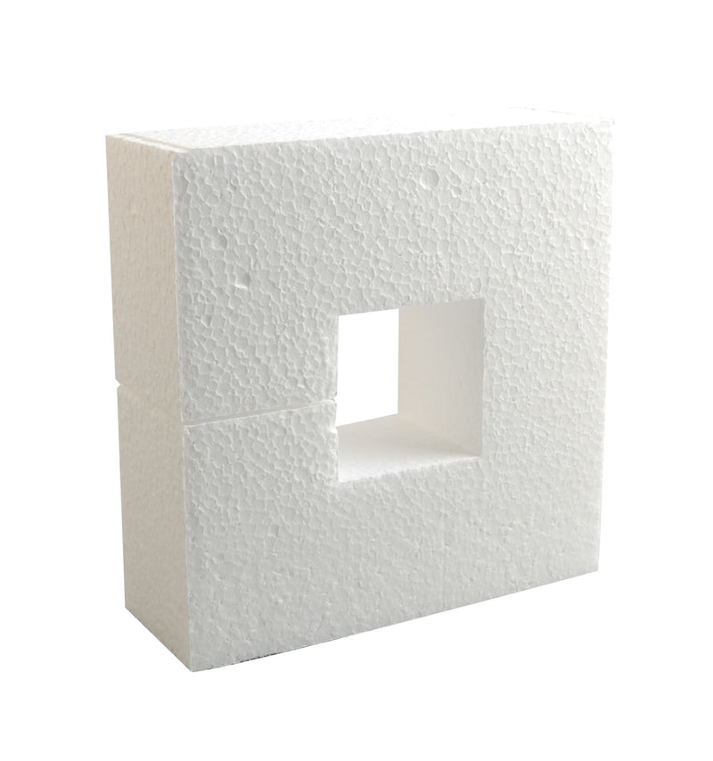 Powertex • Styroporquadrat 15x15x4cm