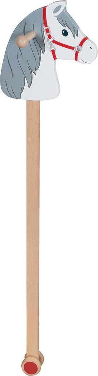 Goki Holz Hobby Pferd Weiß mit grauen Monden