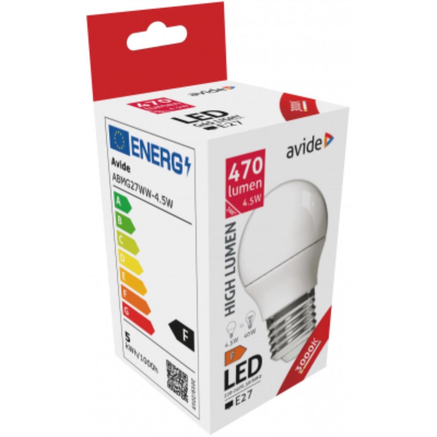 Avide LED-Globus Mini G45 4,5 W E27 WW