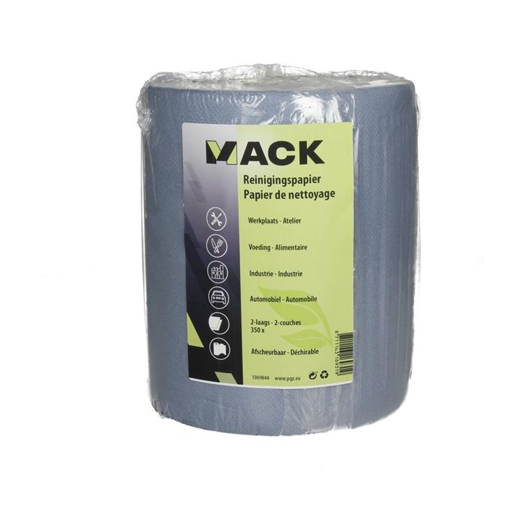Mack 1069844 - Haushaltsrolle blau 350 Blatt 19 x 20 cm 2 Lagen | 10 Stück