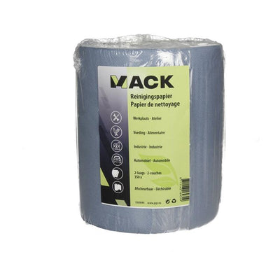 Mack 1069844 - Haushaltsrolle blau 350 Blatt 19 x 20 cm 2 Lagen | 10 Stück