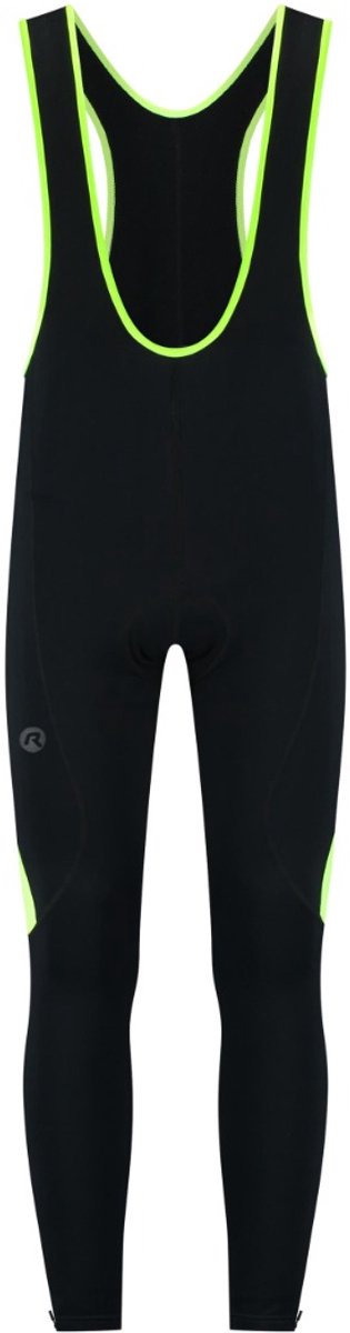 Rogelli Core Coloured Radhose Herren – Hosenträger – Schwarz fluoreszierend Gelb – S