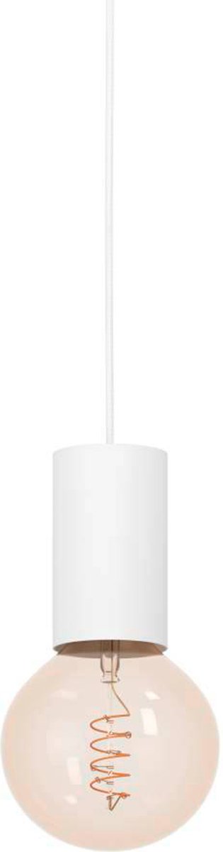Eglo Pozueta 1 Hängelampe – E27 – ø 6,5 cm – Weiß – Stahl