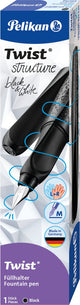 Pelikan Füllfederhalter Twist Struktur schwarz m