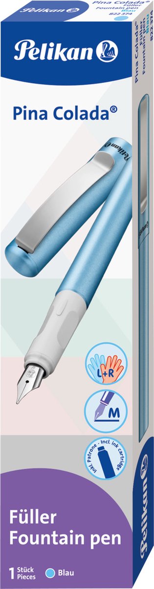 Pelikan Füllfederhalter Pina Colada blau m