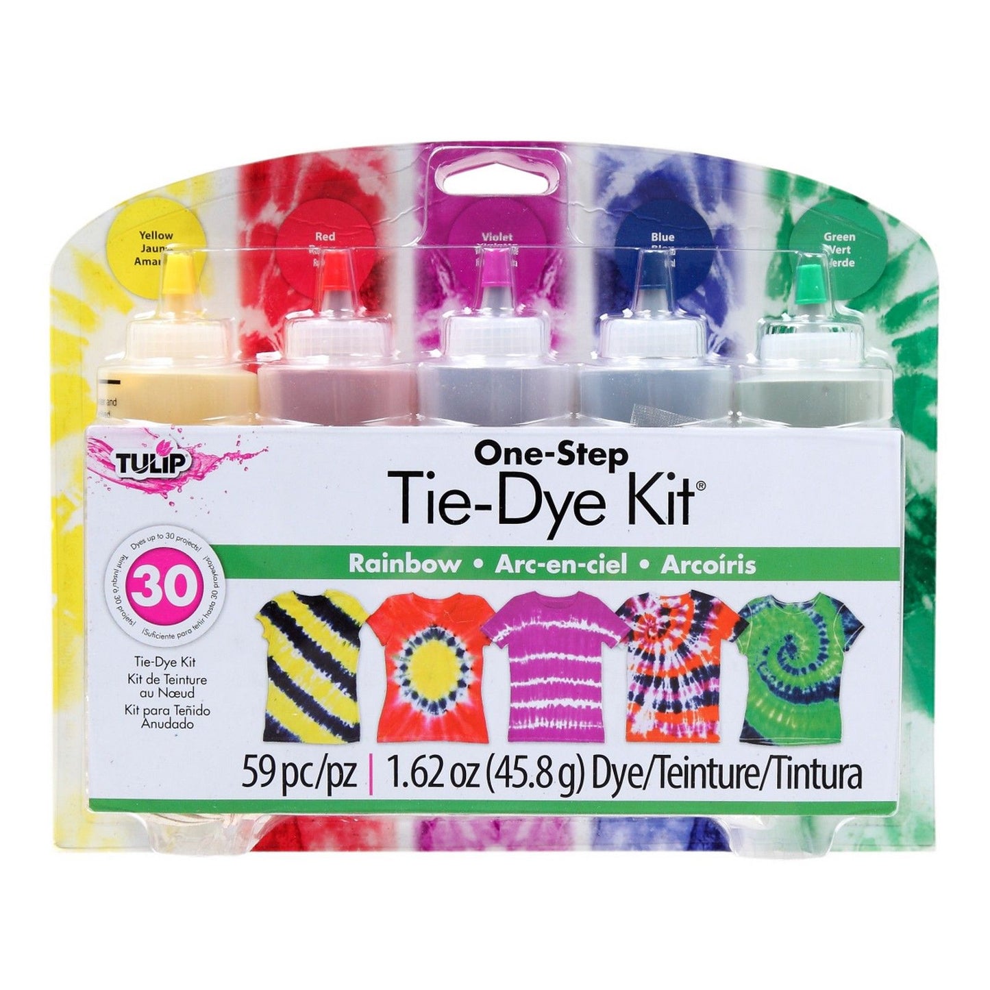 Tulpe One-Step Tie Dye Tulpe • Tie-Dye Kit 5 Farben Regenbogen