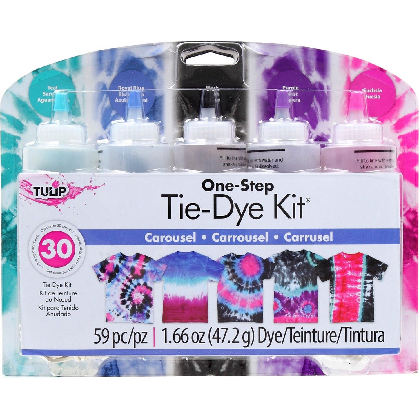 Tulpe One-Step Tie Dye Tulpe • Tie-Dye Kit 5-Farben-Karussell