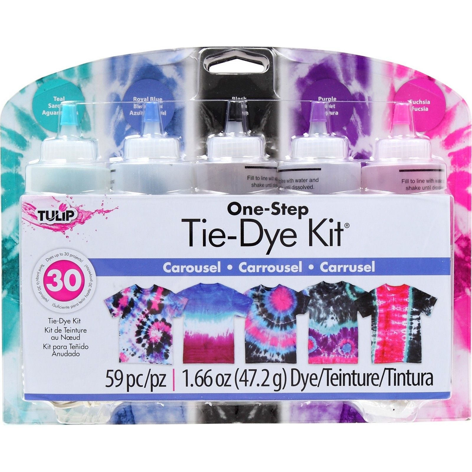Tulpe One-Step Tie Dye Tulpe • Tie-Dye Kit 5-Farben-Karussell