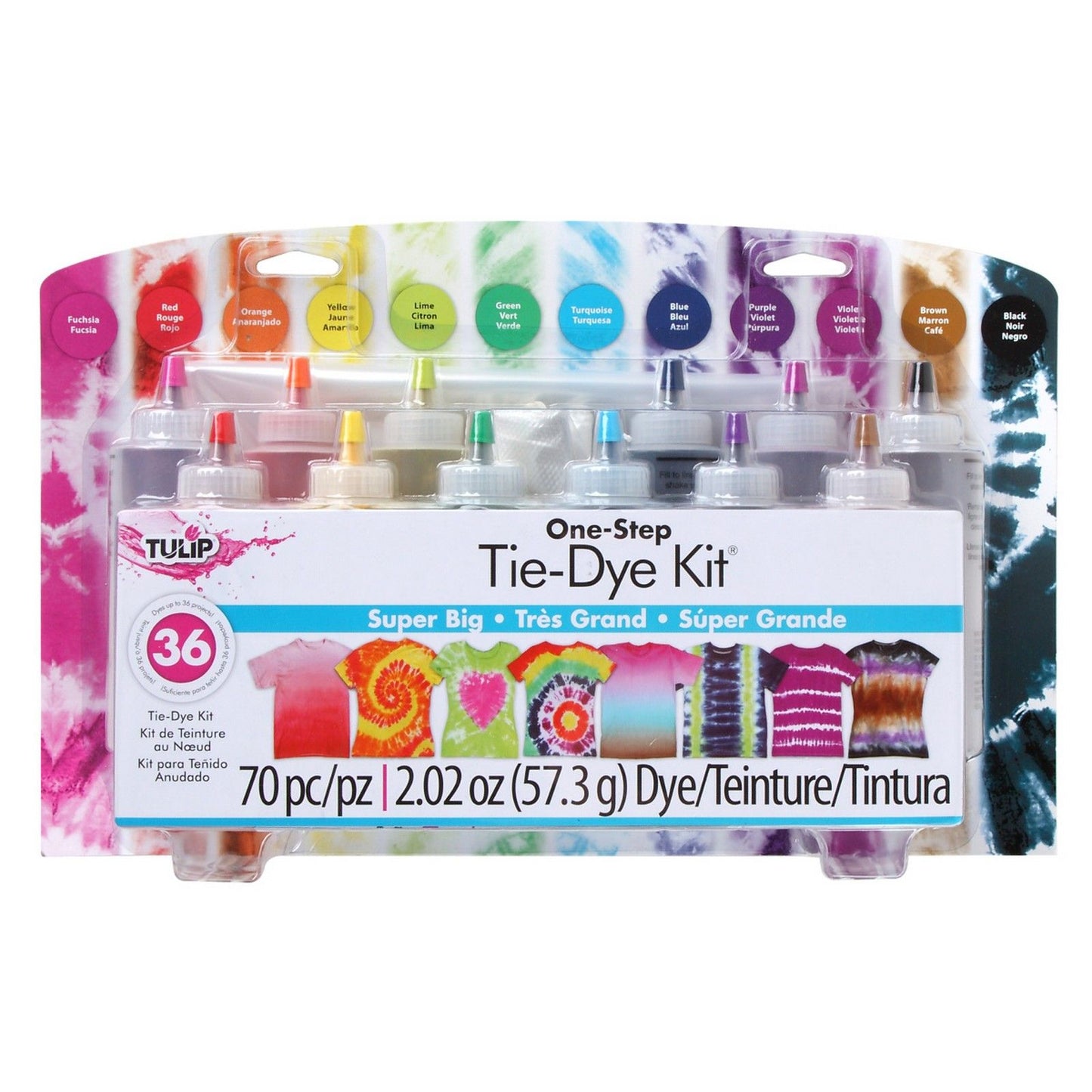 Tulpe Ein-Schritt-Batik-Tulpe • Batik-Set 12 Farben, super groß
