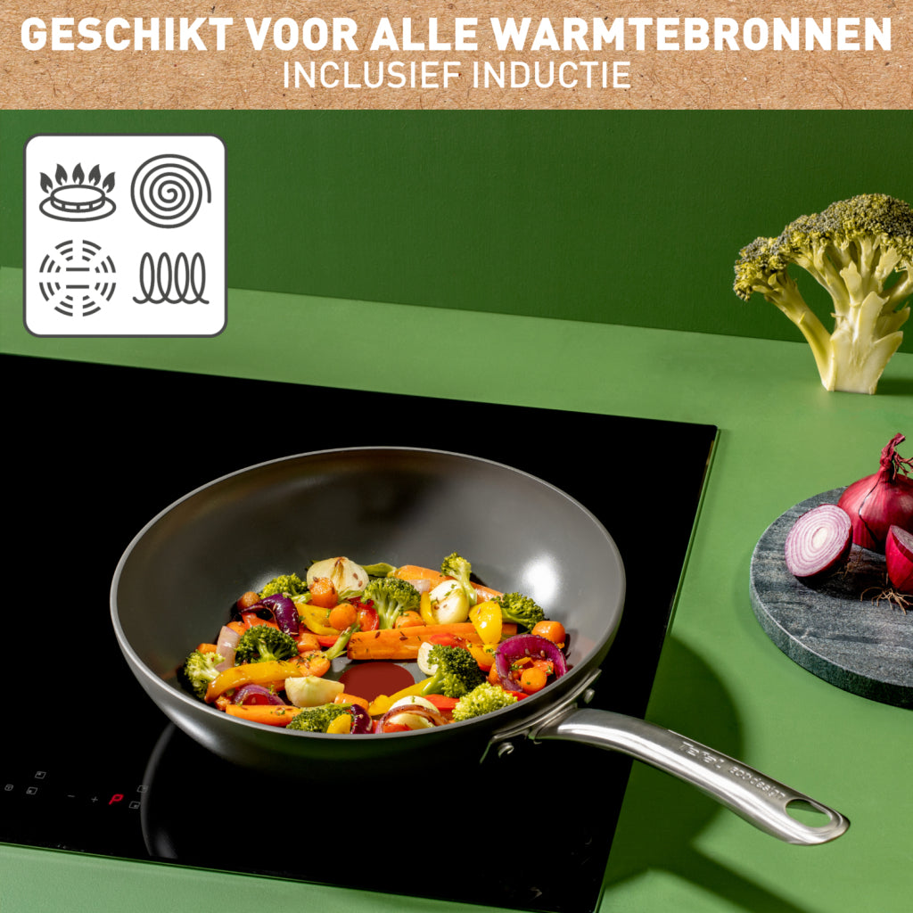 Tefal Tefal C42419 Erneuerung+ Keramik Wok Pan 28 cm