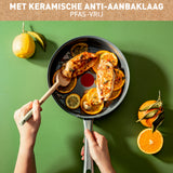 Tefal Tefal C42432 Renew+ Keramic Frying Pan 24 cm mit Deckel - afbeelding 4
