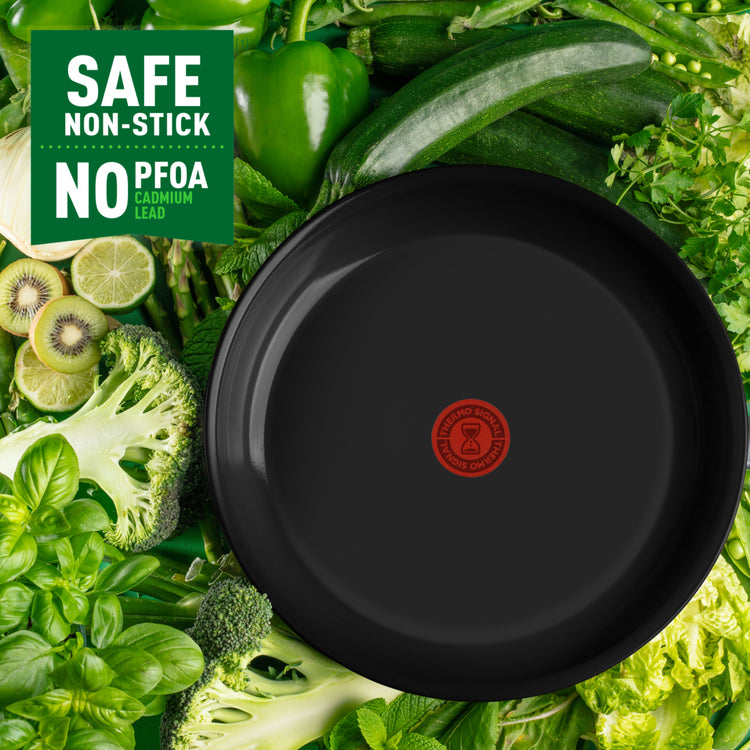 Tefal Cookware Tefal Renew Black Frying Pan 24 cm Schwarz
