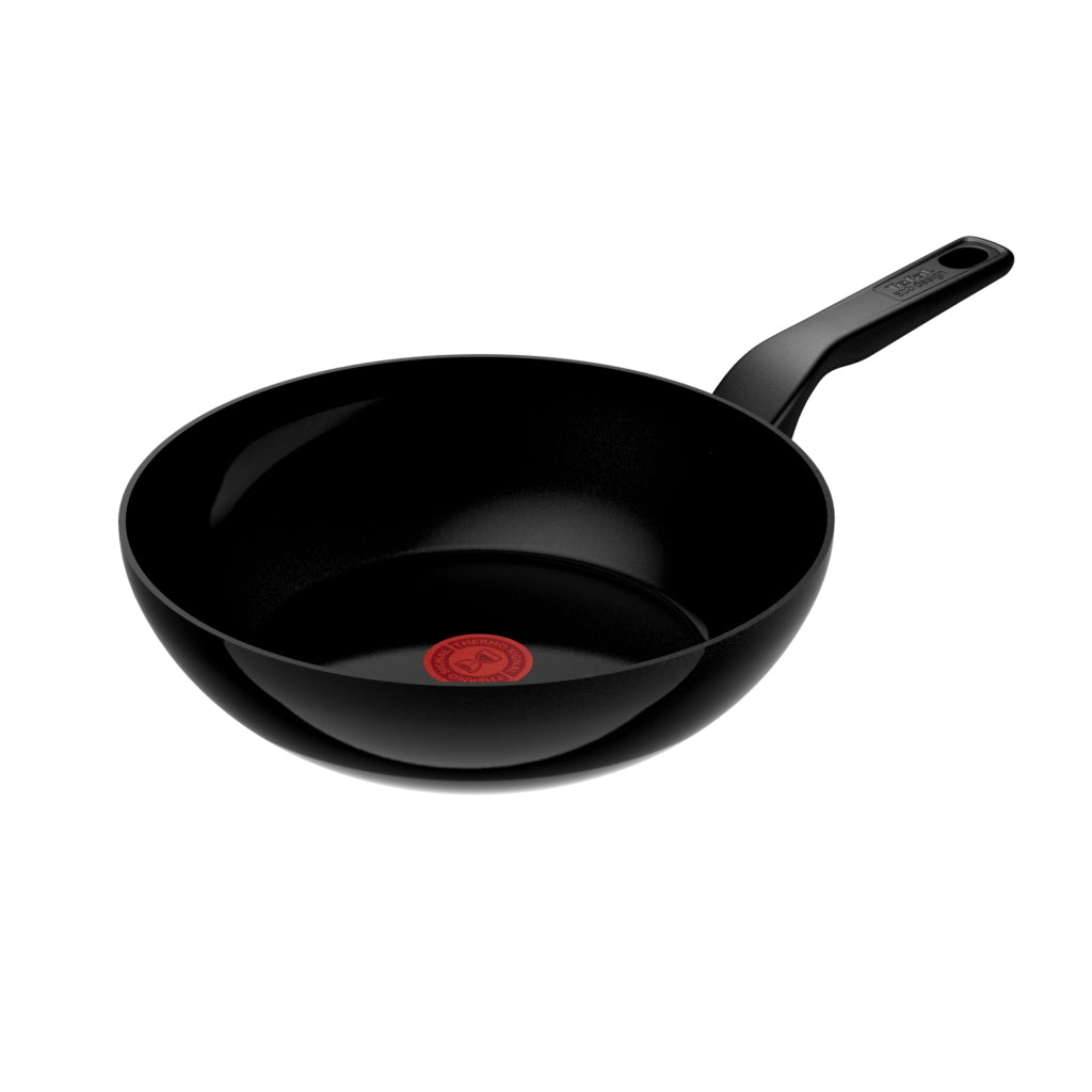 Tefal Cookware Tefal Renew Black Wokpan 28 cm Schwarz