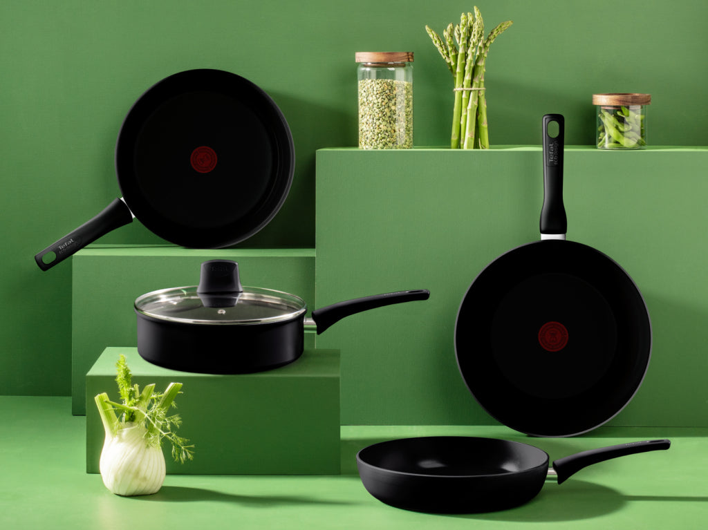 Tefal Cookware Tefal Renew Black Wokpan 28 cm Schwarz