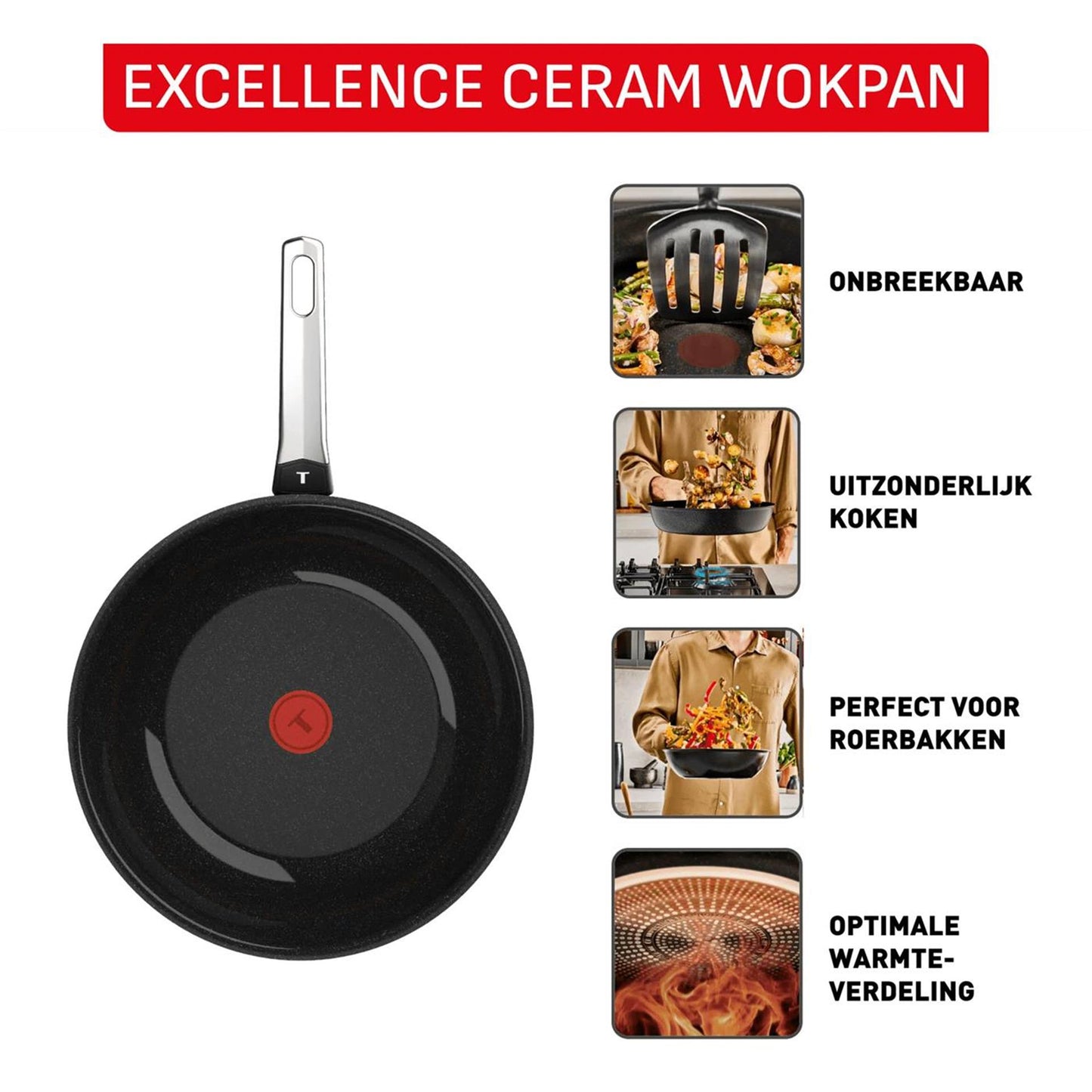 Tefal Excellence Keramik-Wokpfanne ø28 cm