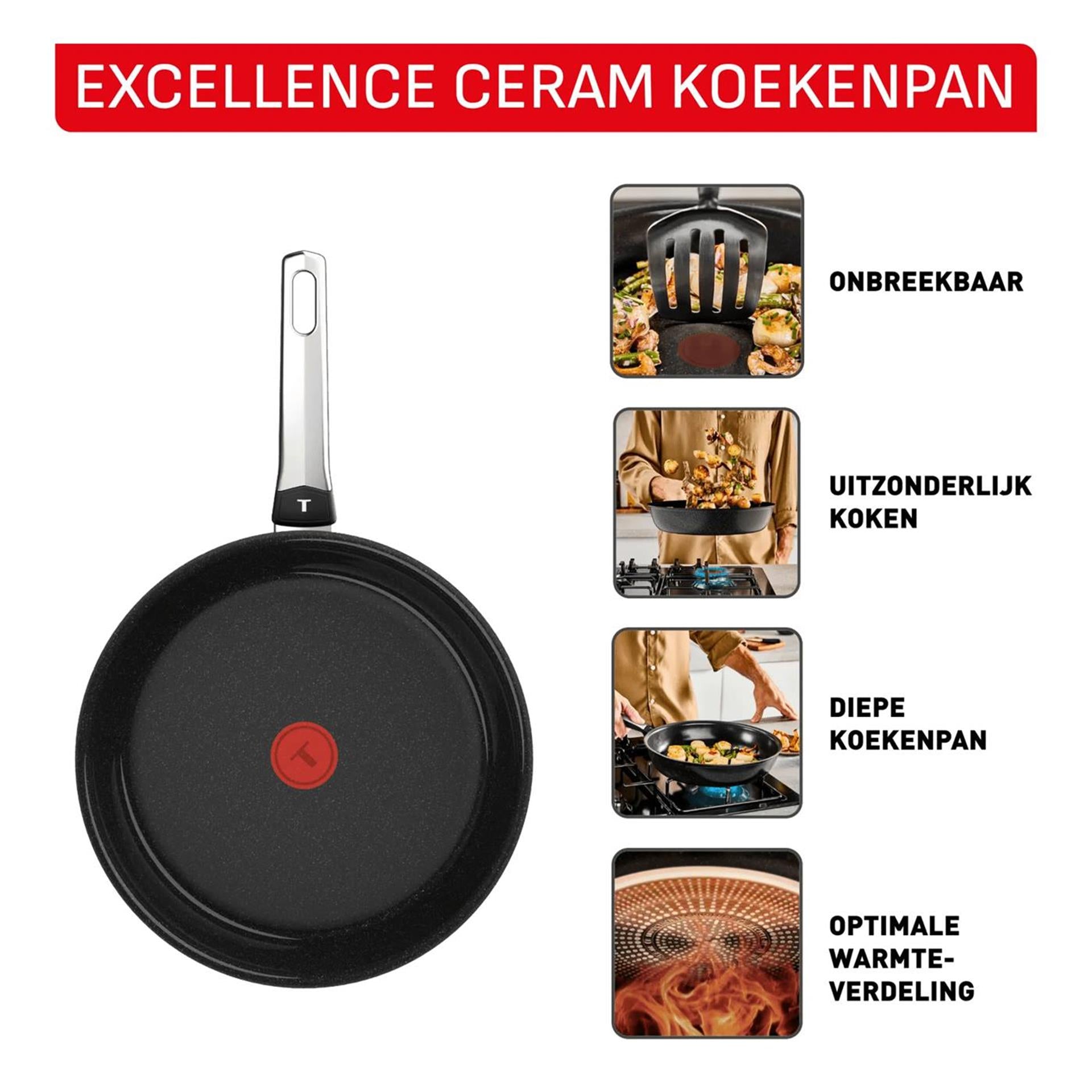 Tefal Excellence Keramik-Bratpfanne 30 cm
