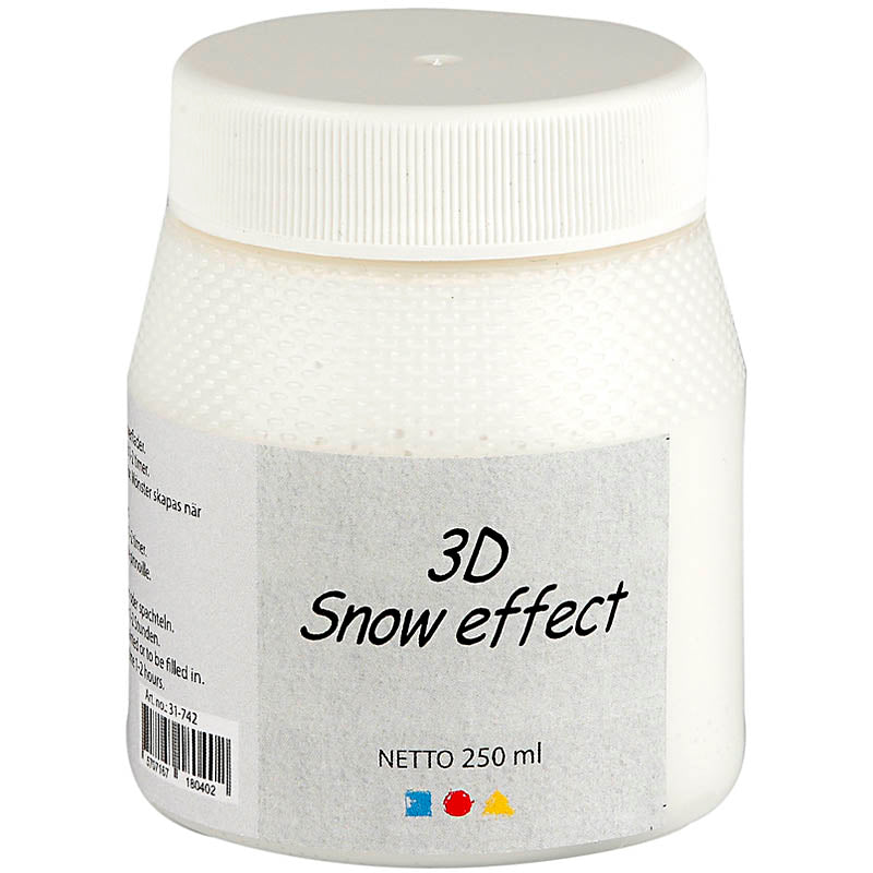 Creativ Company 3D-Schneepaste, weiß, 250 ml 1 Box