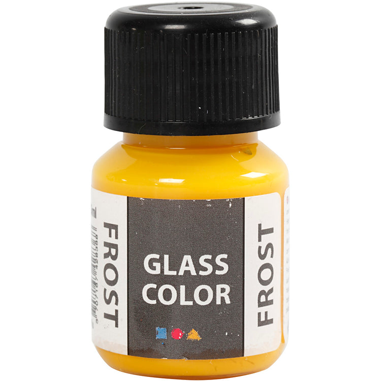 Creativ Company Glasfarbe Frost, Gelb, 30 ml 1 Flasche