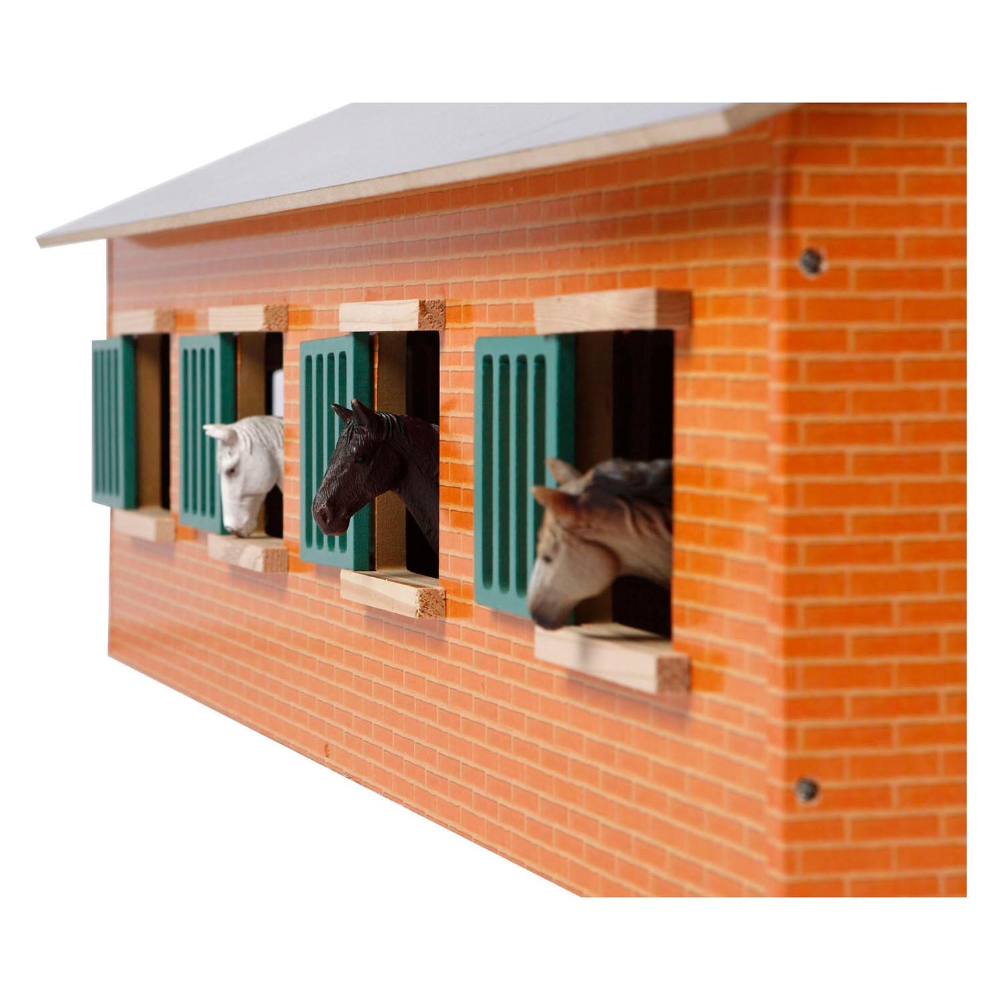 Kids Globe Globe Horse Stall mit 7 Kisten, 1:24