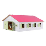 Kids Globe Globe Horse Stall Pink mit 7 Kisten, 1:24 - afbeelding 1