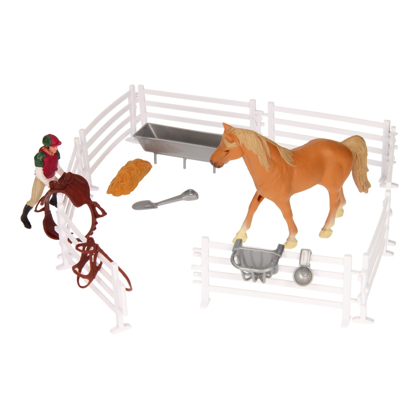 Kids Globe Globe Play Set Horse, Rider mit Accessoires, 1:24