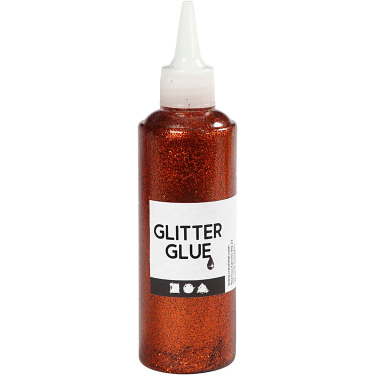 Creativ Company Glitzerkleber, Orange, 118 ml 1 Flasche