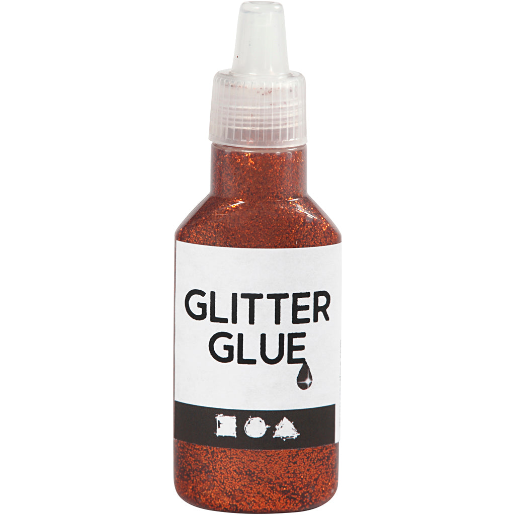 Creativ Company Glitzerkleber, Orange, 25 ml 1 Flasche