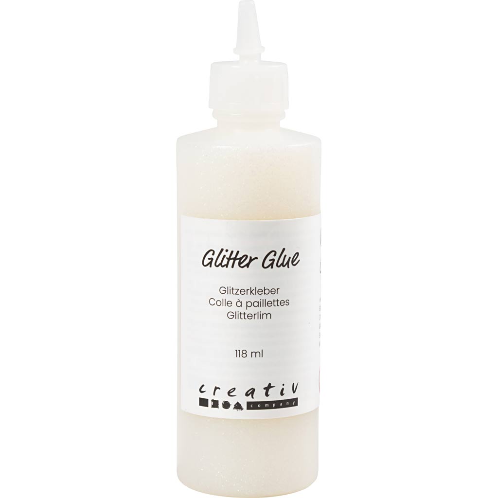 Creativ Company Glitzerkleber, holografisch weiß, 118 ml 1 Flasche