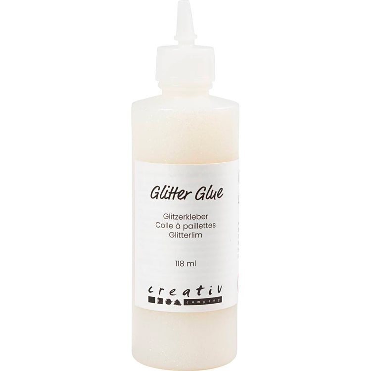 Creativ Company Glitzerkleber, holografisch weiß, 118 ml 1 Flasche