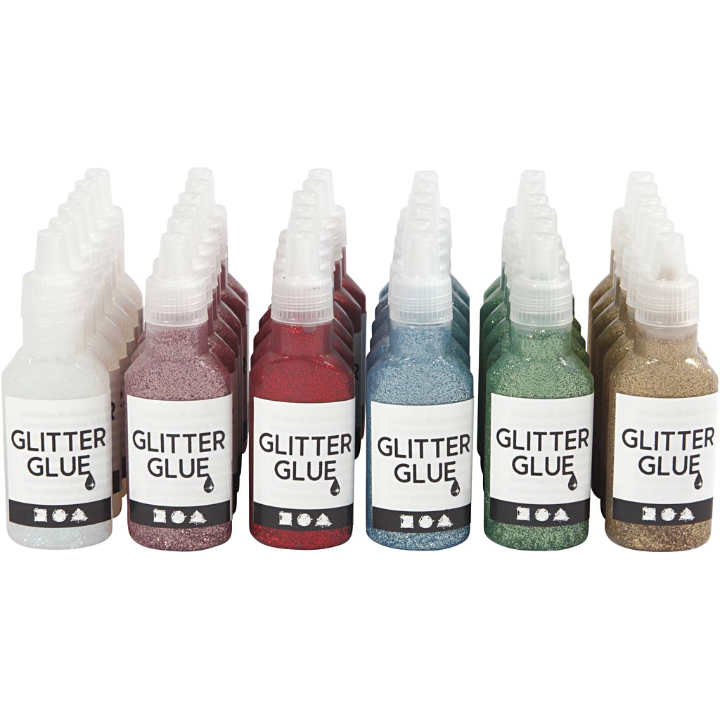 Creativ Company Glitzerkleber, 36x25 ml 1 Box