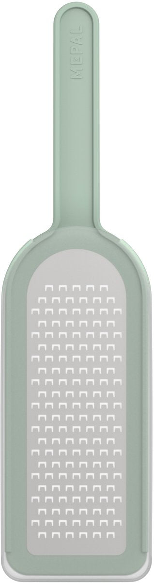 Mepal Reibe Edelstahl Chef It – 30 cm – Küchenreibe – mit Sicherheitsdeckel – scharfe Messer – spülmaschinenfest – Küchenutensilien – nordischer Salbei