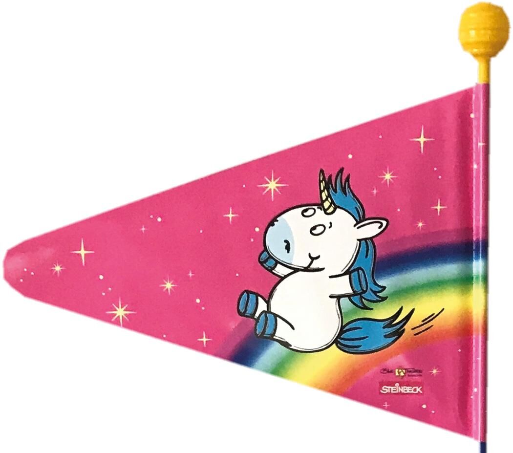 Fahrradmodussicherheit Flagge Einhorn