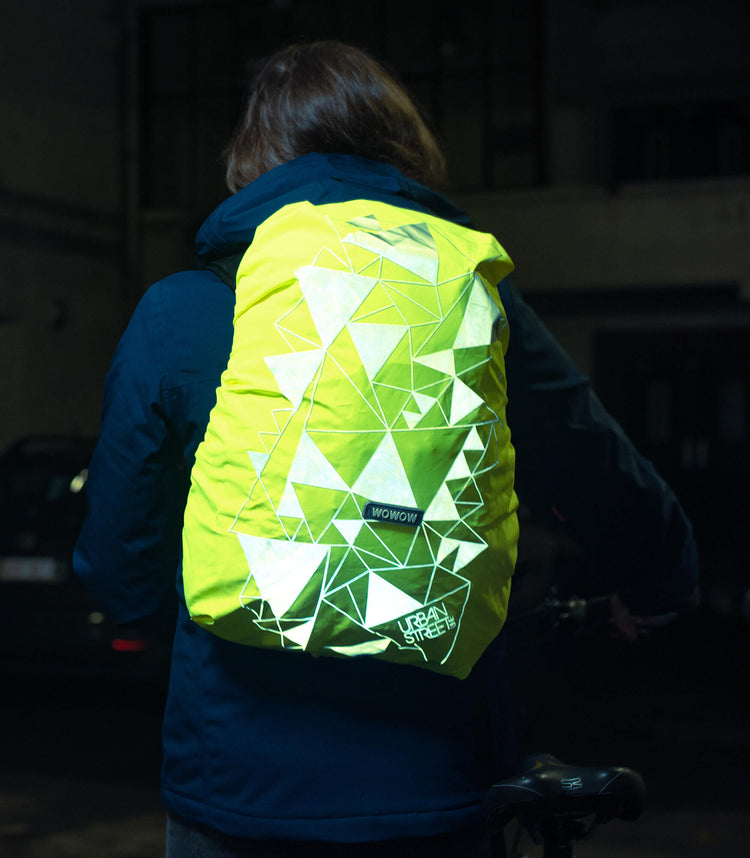 Wowow Regen Cover Bag Cover städtische Straßenlinie. Rucksack Regenschutzbag Cov.urban Street Yel.