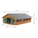 Kids Globe Globe Horse Stall Holz mit 9 Pferdekisten 1:32 - afbeelding 3