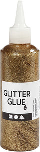 Kreativfirma Glitter Kleber Gold, 118 ml