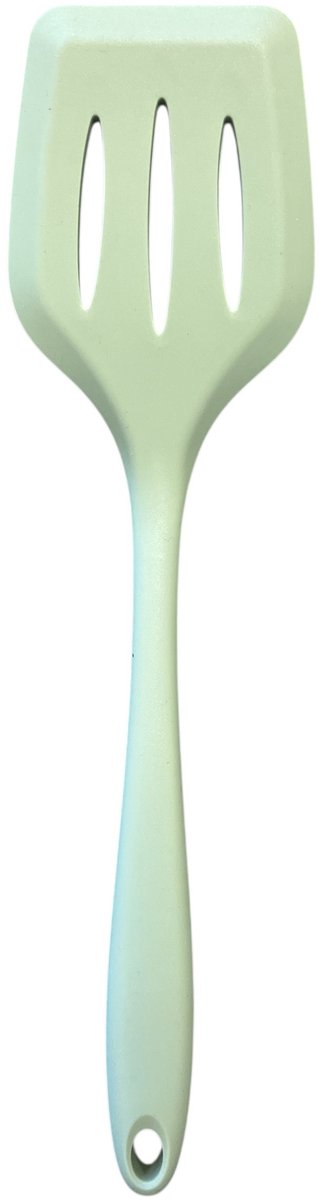 Einfacher Küchenspatel mit Schlitz – Frosted Mint – Silikon – 30 cm