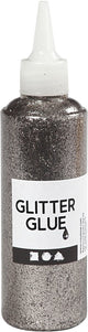 Kreativfirma Glitter Kleber Silber, 118 ml