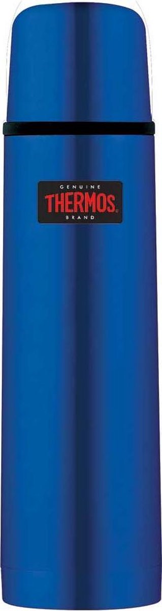 Thermosflasche FBB Light, kompakt, Metallic-Blau – 0,5 Liter