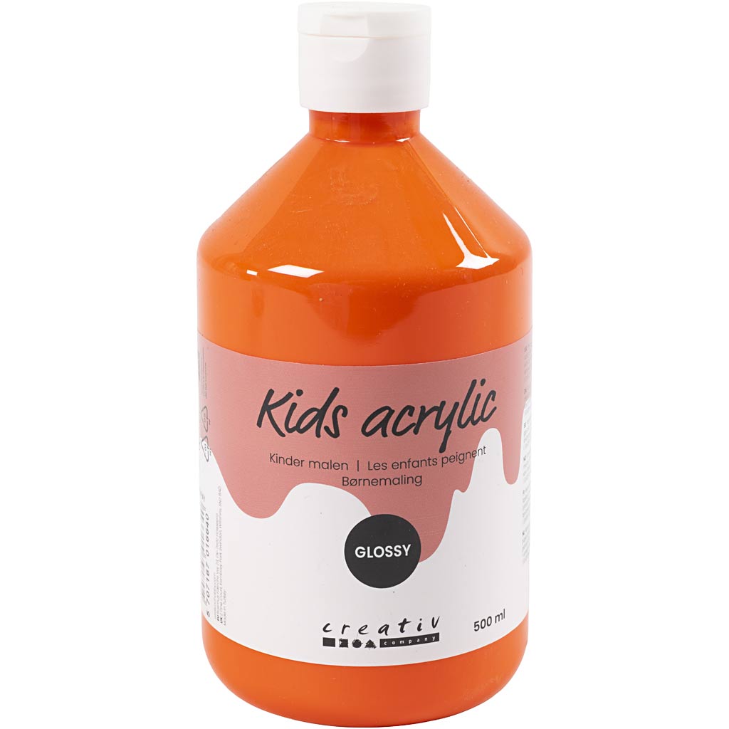 Creativ Company Acrylfarbe glänzend, orange, 500 ml 1 Flasche