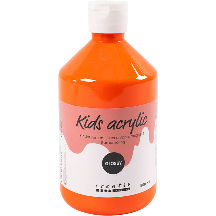 Creativ Company Acrylfarbe glänzend, orange, 500 ml 1 Flasche