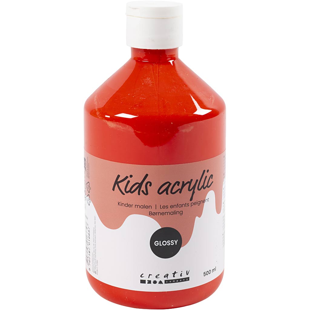 Creativ Company Acrylfarbe glänzend, rot, 500 ml 1 Flasche