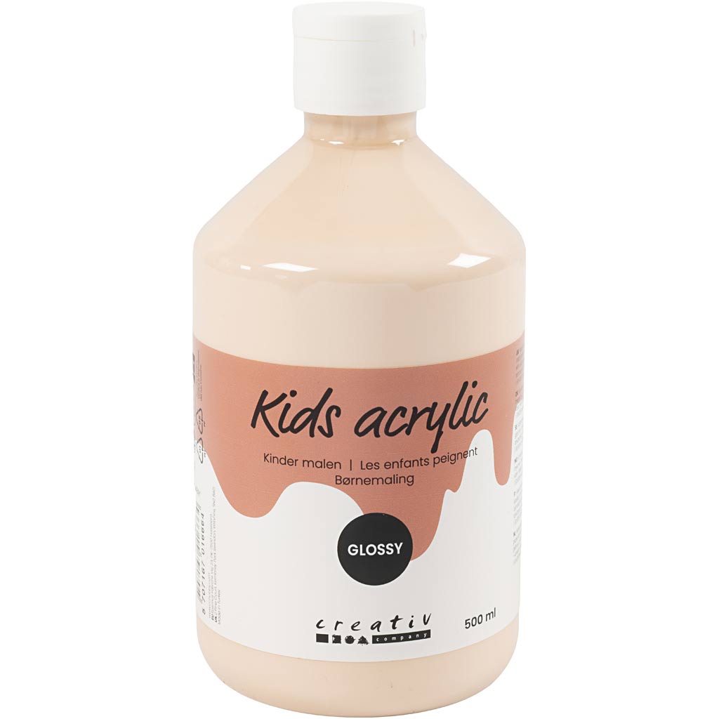 Creativ Company Acrylfarbe glänzend, leicht Beige, 500 ml 1 Flasche