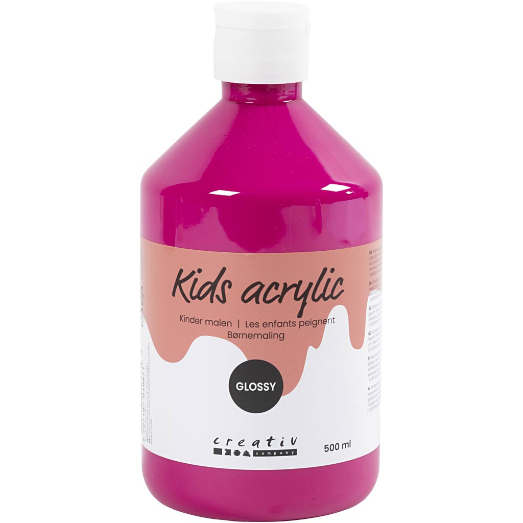 Creativ Company Acrylfarbe glänzend, rosa, 500 ml 1 Flasche