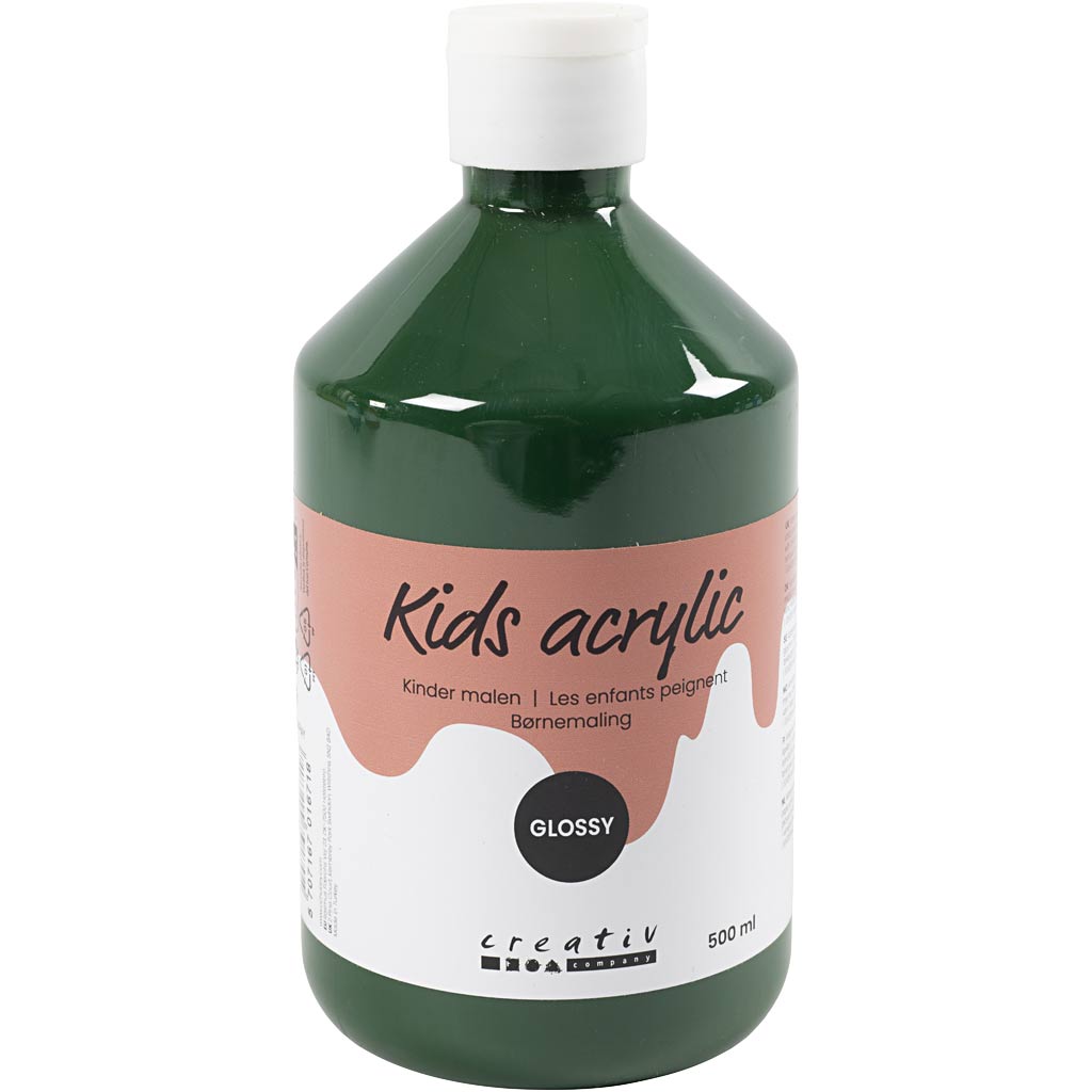 Creativ Company Acrylfarbe glänzend, dunkelgrün, 500 ml 1 Flasche