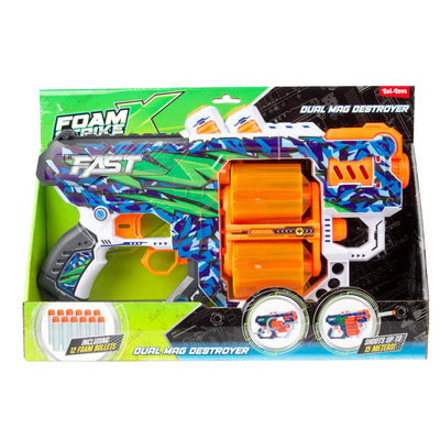 Toi-Toys Foam Strikex Pistole Dual Mag Destroyer